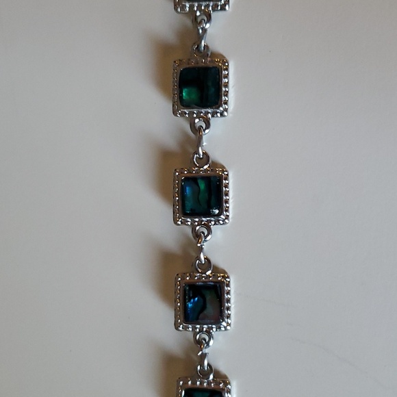 Abalone and silver bracelet - Picture 2 of 5